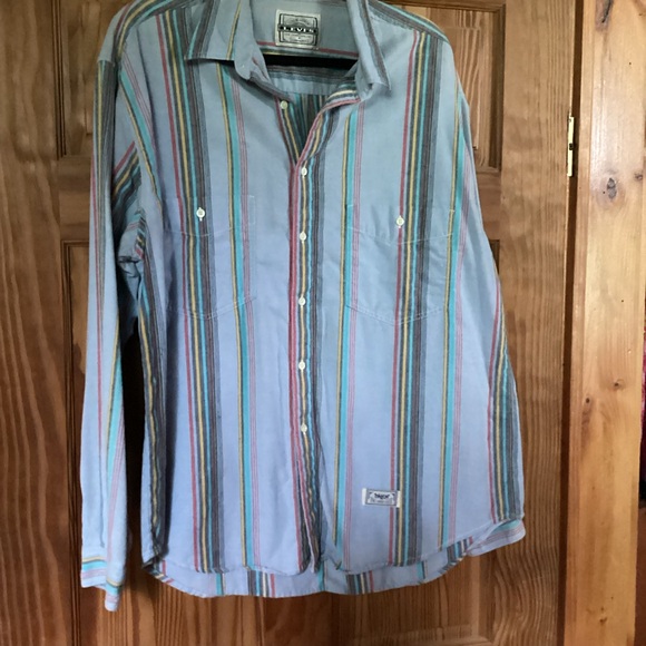 Levi's Other - Levi's Vintage Men’s shirt in shades of blue with colorful accents